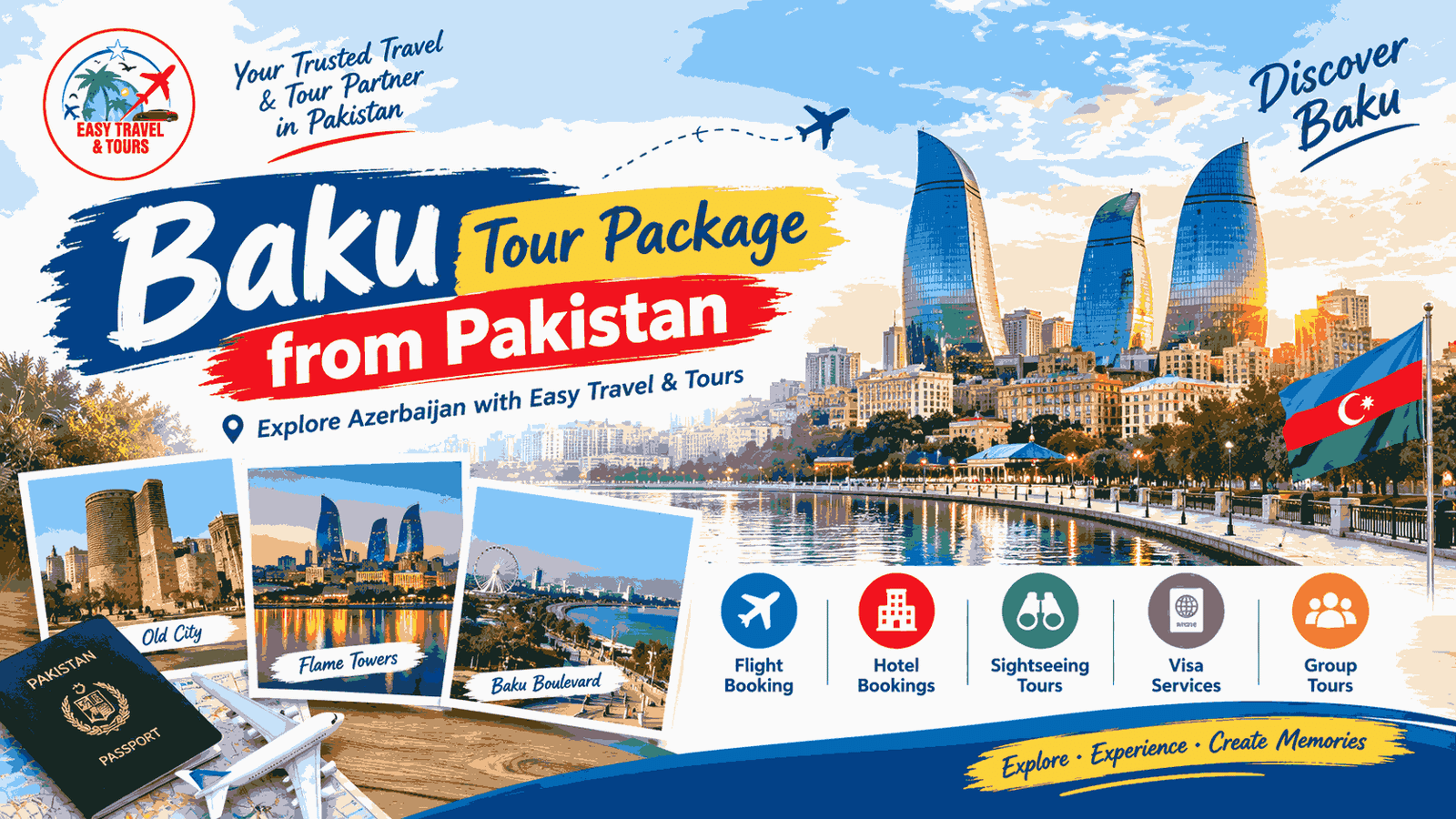 Baku Tour Package from Pakistan | Easy Travel & Tours