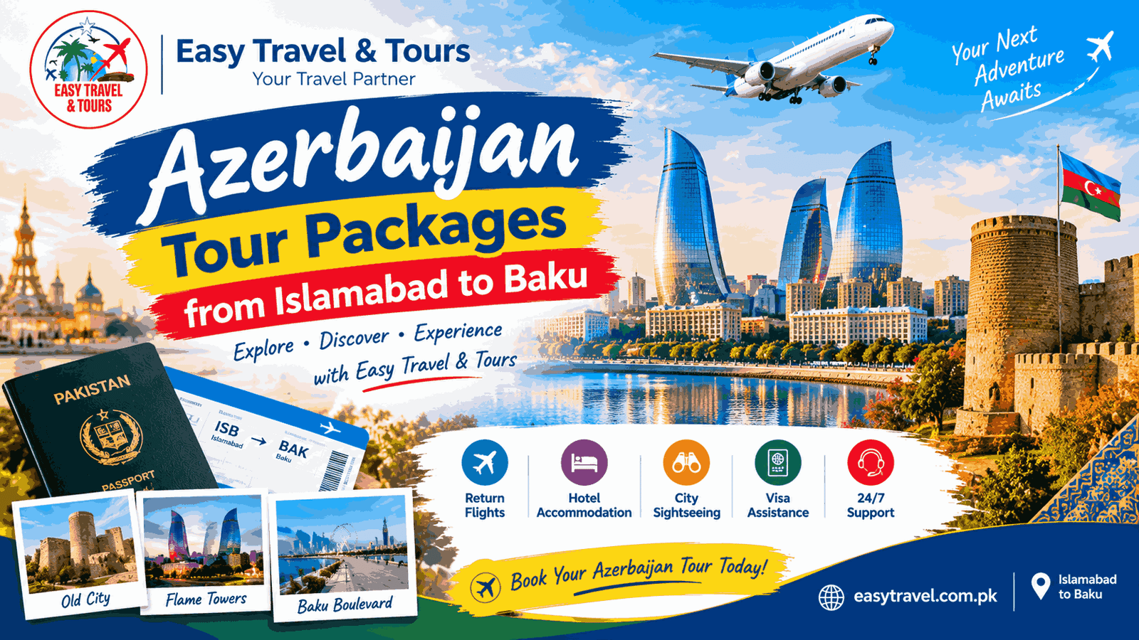 Azerbaijan Tour Packages from Islamabad to Baku | Easy Travel & Tours
