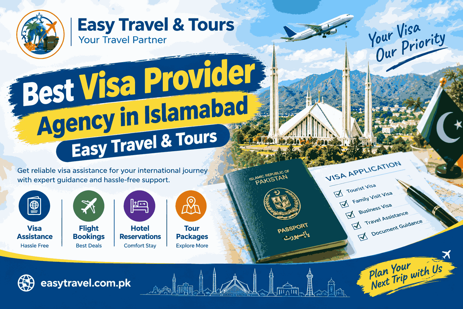 Best Visa Provider Agency in Islamabad | Easy Travel & Tours