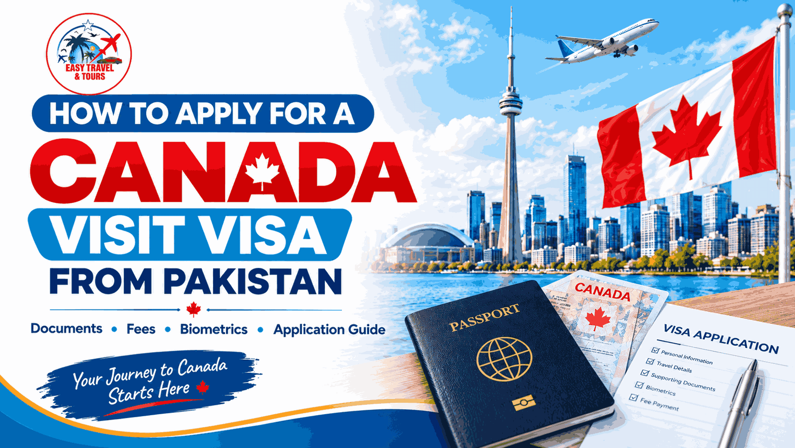 How to Apply for Canada Visit Visa from Pakistan in 2026 | Easy Travel